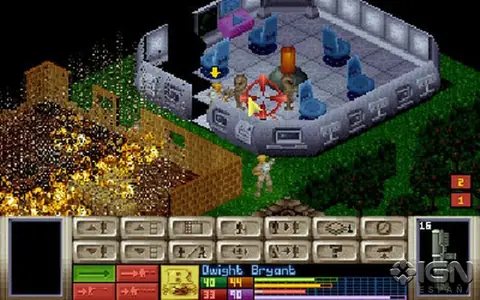Una pantalla de X-COM, el videojuego de estrategia